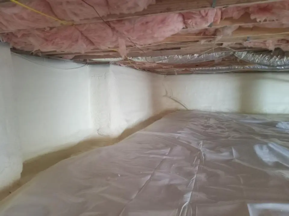 Crawl space encapsulation with closed-cell spray foam for Roof Maintenance in Murphy