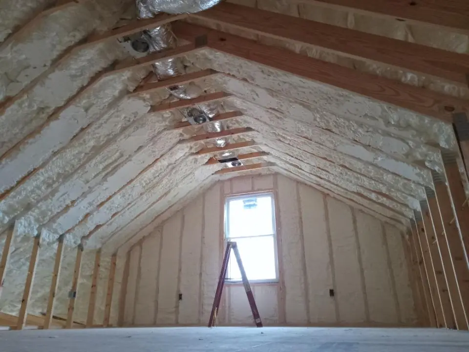 Spray foam roofing application for Crawl Space Insulation project in Murphy